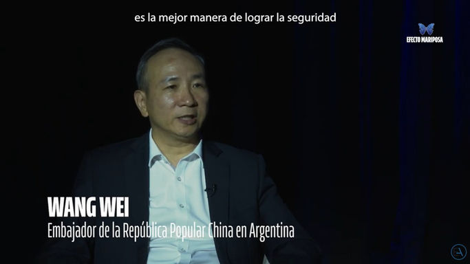 Jorge Argüello dialoga con Wang Wei